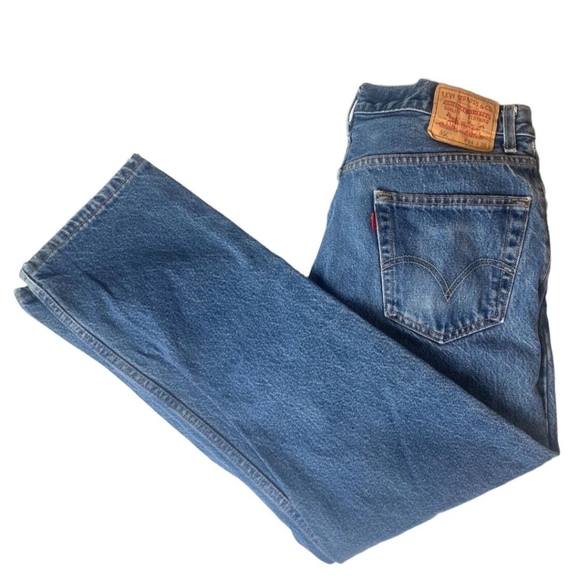 Levi's 550 Mens Relaxed Fit Blue Jeans Size 34 X 30 Western Work - Picture 1 of 14